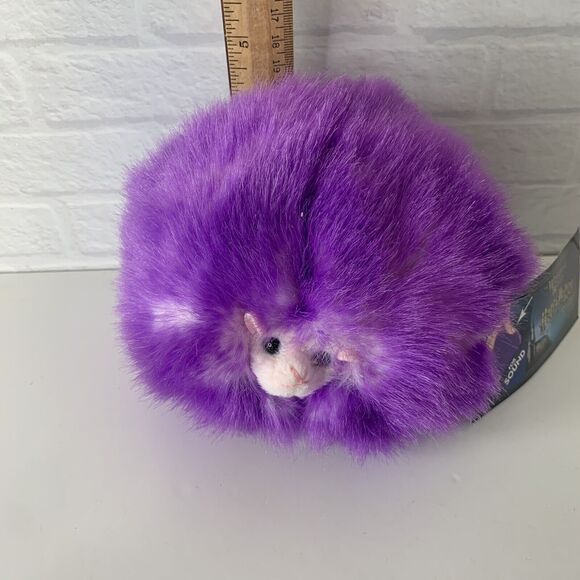 Wizarding World Of Harry Potter Pygmy Puff Plush Purple 6” w Sound Stuffed Works - Picture 5 of 5